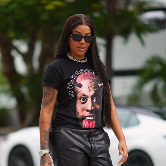 NEWEST PRADA PR08YSF 1AB5S0 BLACK DARK GREY SUNGLASSES - Picture 5 of 12